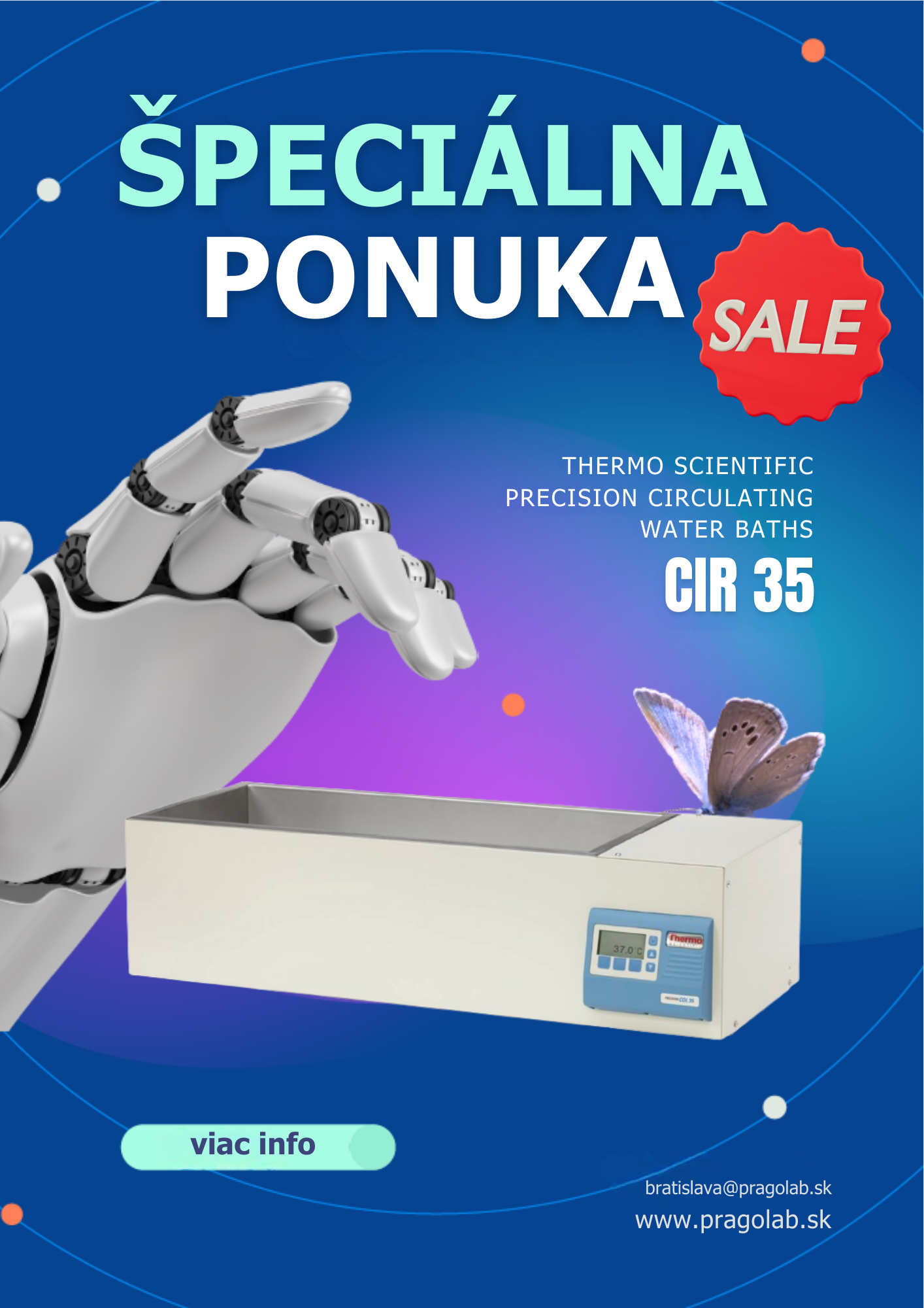 Špeciálna ponuka Precision™ CIR 35 vodný kúpeľ s cirkuláciou